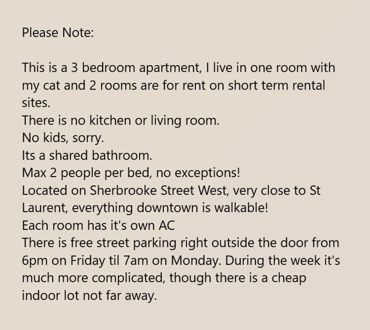 Room With King Bed In Shared 3 Bedroom Downtown Montreal Ngoại thất bức ảnh